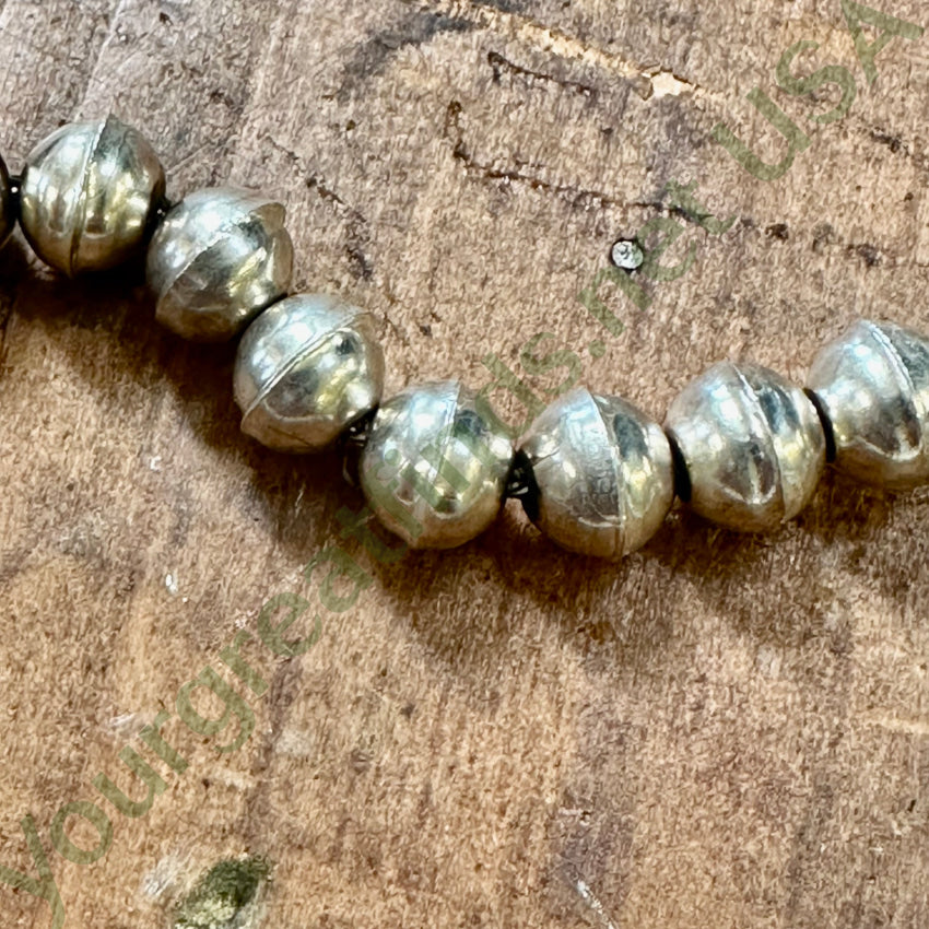 Navajo Yei Naja Squash Blossom Necklace Turquoise Sterling Silver