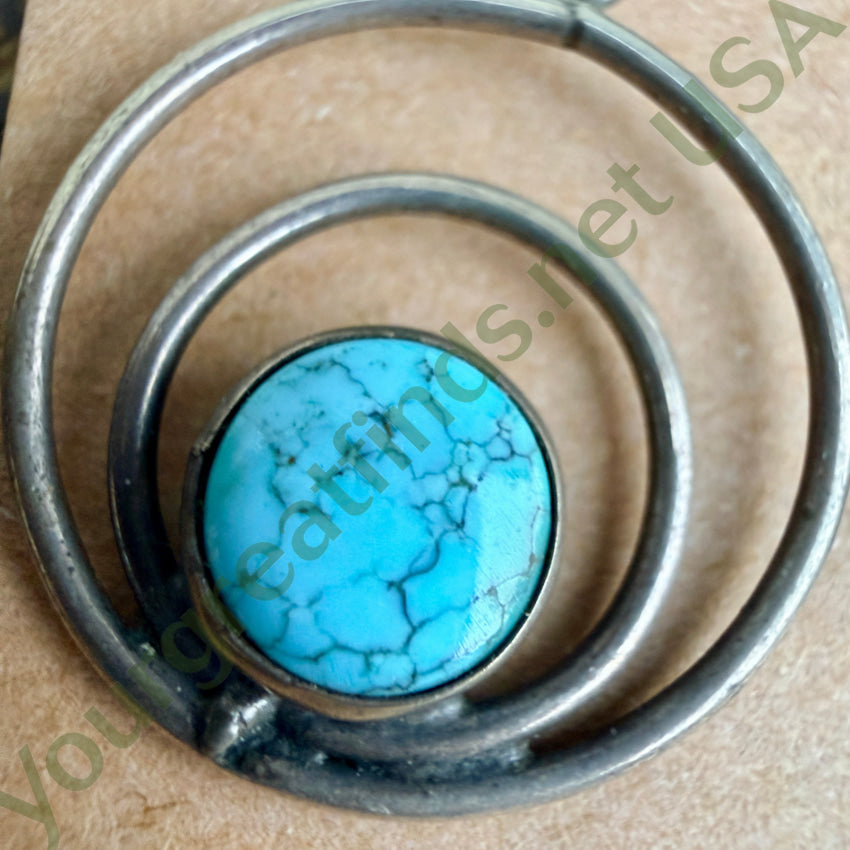 New Old Store Stock No. 8 Turquoise 925 Pierced Post Earrings earrings