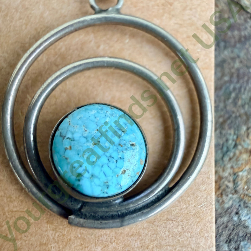 New Old Store Stock No. 8 Turquoise 925 Pierced Post Earrings earrings