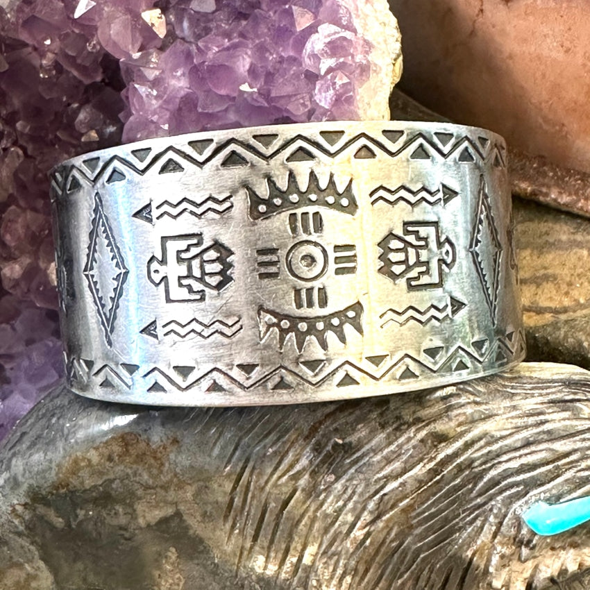 Nickel Silver Stamped Tourist Souvenir Bracelet