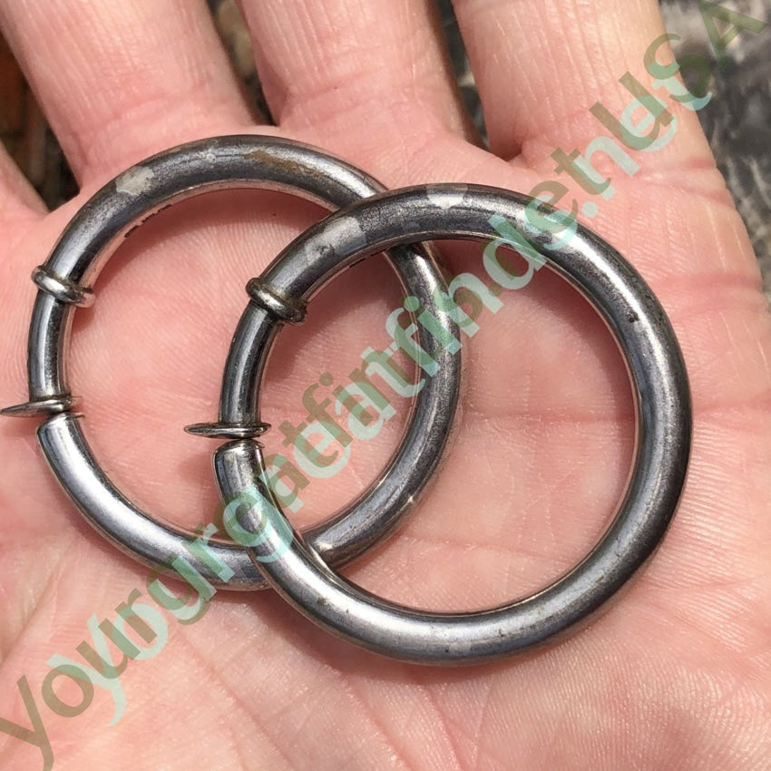 Non-Pierced Hoop Earrings in Sterling Silver Yourgreatfinds