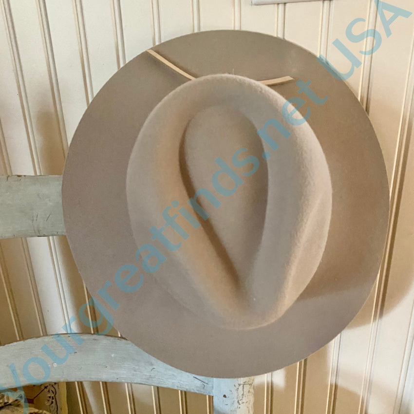 Nwt Brixton Wesley Fedora Hat Light Tan Xs 6 3/4