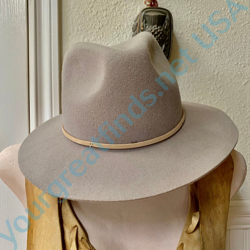 Nwt Brixton Wesley Fedora Hat Light Tan Xs 6 3/4