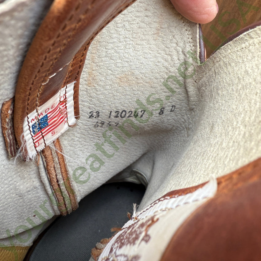 Olanthe Brown Nubuck Leather Cowboy Boots Men’s 8 D boots