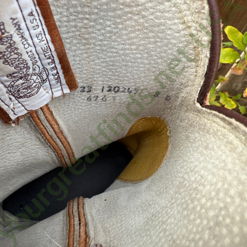 Olanthe Brown Nubuck Leather Cowboy Boots Men’s 8 D boots