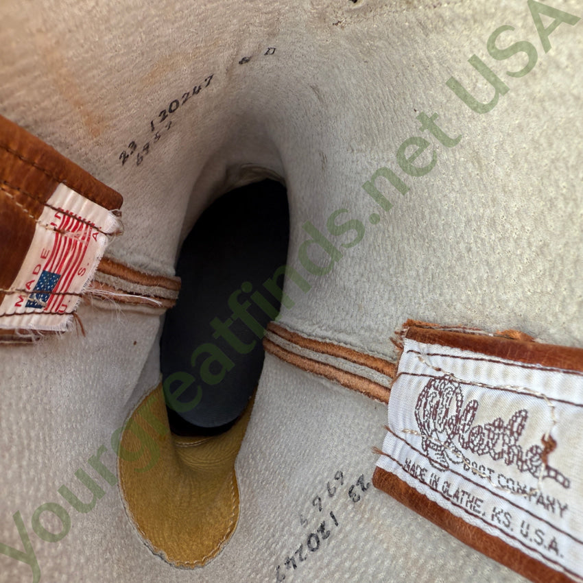 Olanthe Brown Nubuck Leather Cowboy Boots Men’s 8 D boots