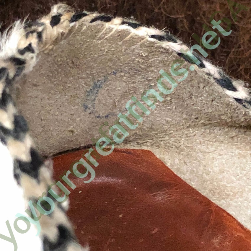 Old Hair on Cowhide Loafer Slippers Shoes 8 Yourgreatfinds