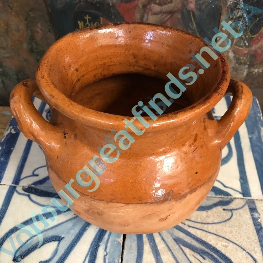 Old Mexican Red Pottery Bean Pot Yourgreatfinds