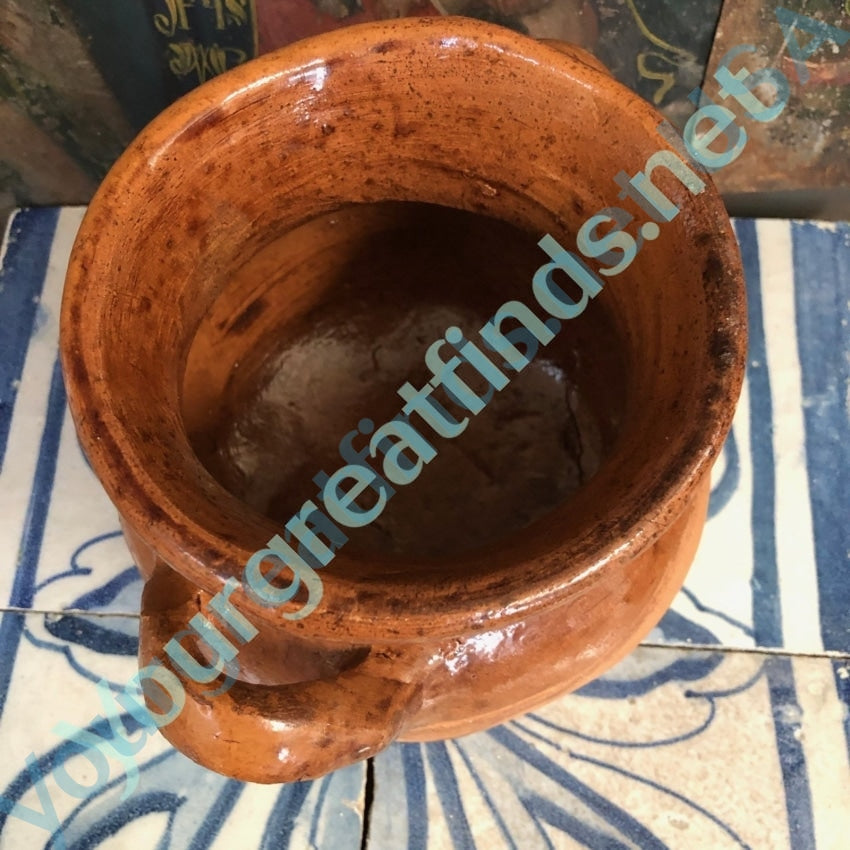 Old Mexican Red Pottery Bean Pot Yourgreatfinds