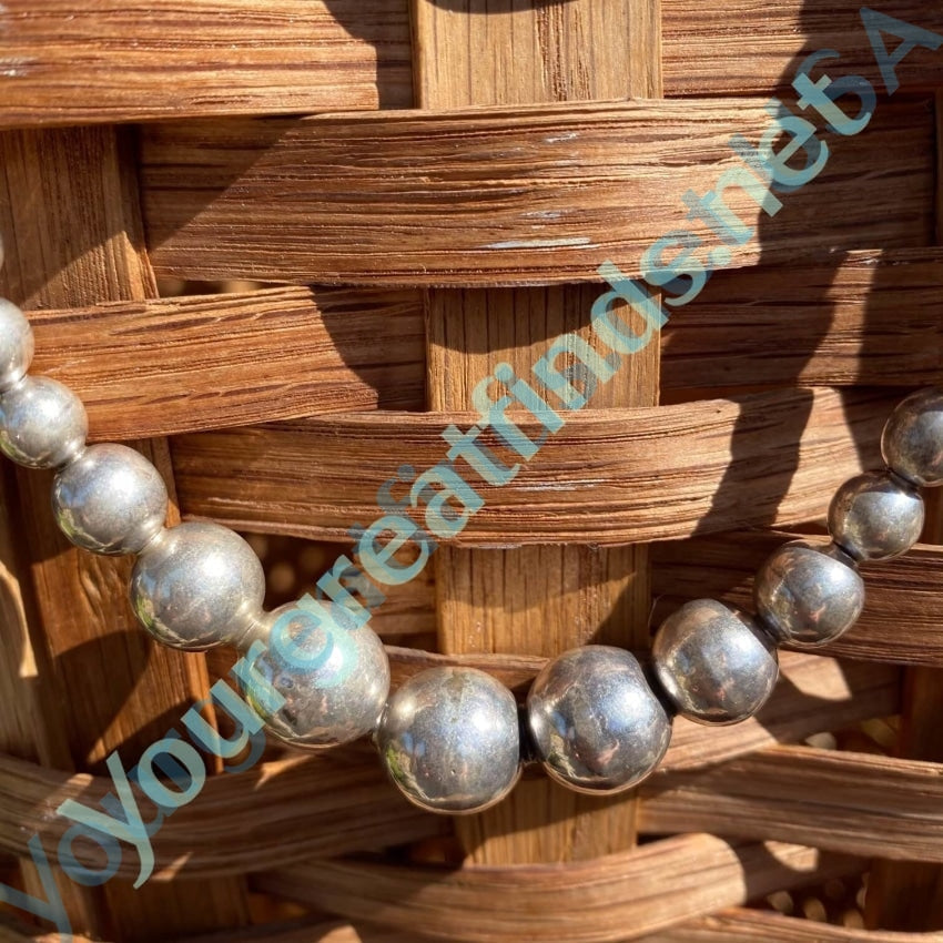 Old Mexican Sterling Silver Pearls Necklace Yourgreatfinds