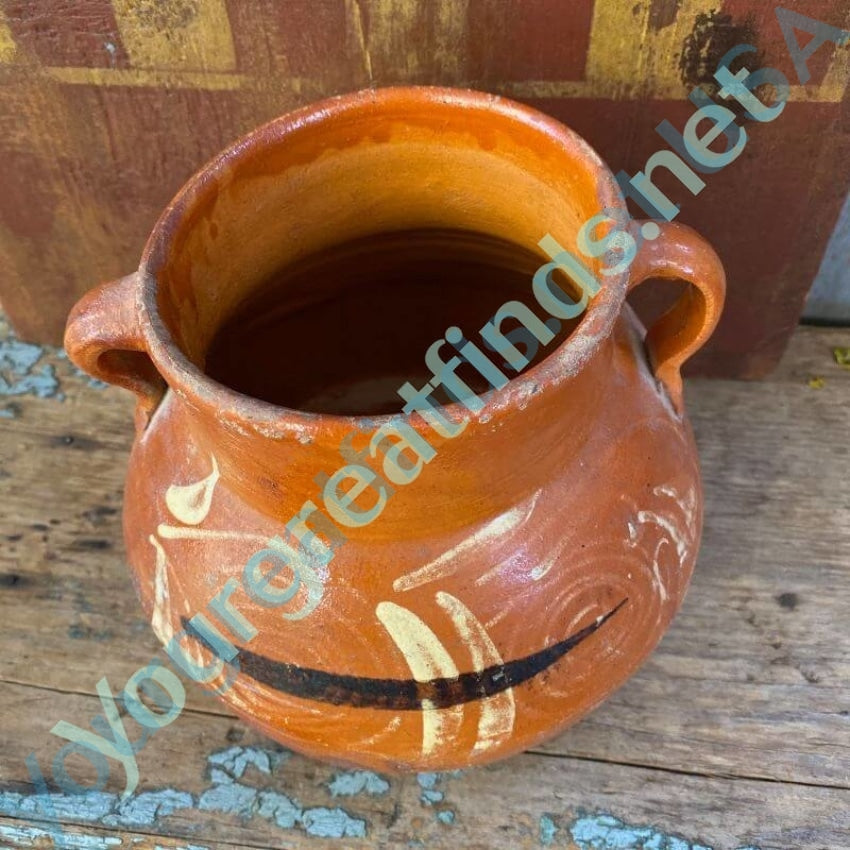 Old Mexican Terracotta Double Handled Pot Yourgreatfinds