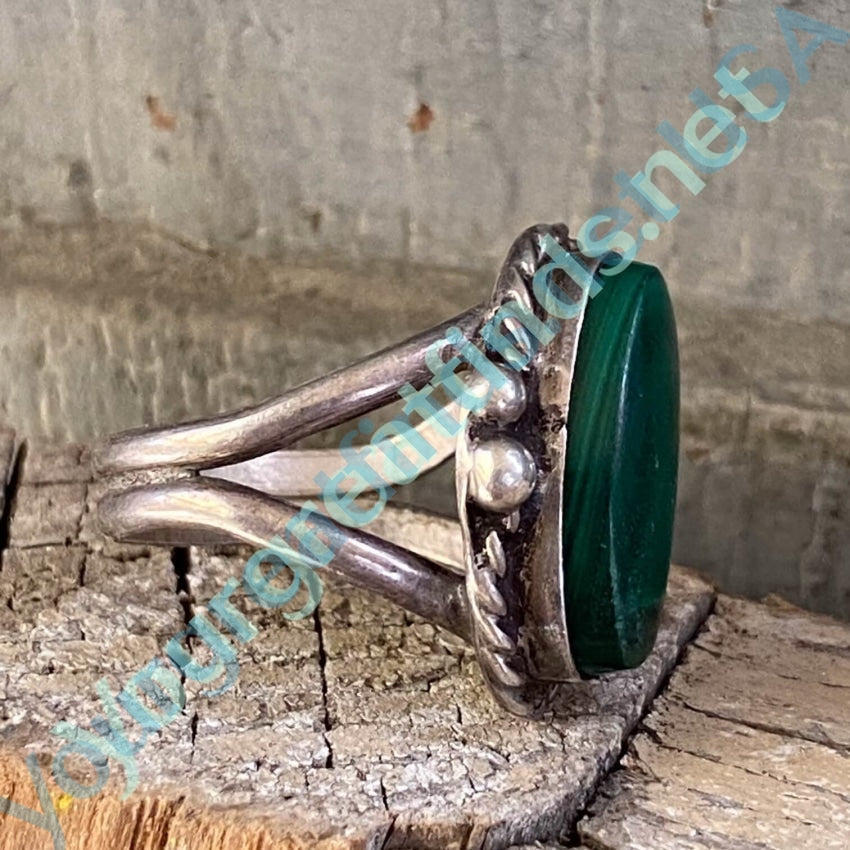 Navajo outlet Sterling Silver & Malachite Ring