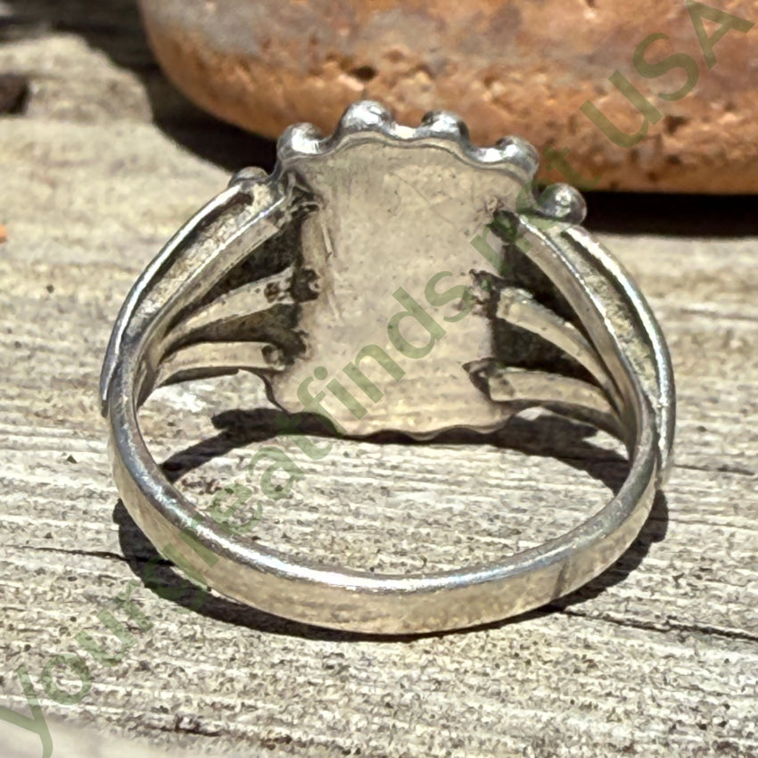 Old Navajo Sterling Silver Satellite Orb Ring Size 6 pin
