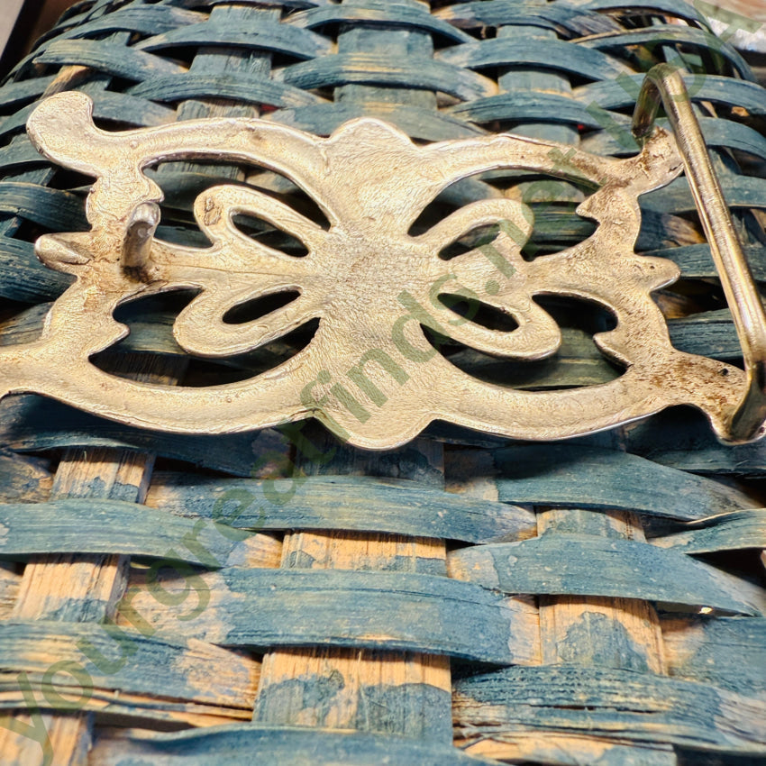 Old Navajo Tufa Stone Cast Sterling Silver Belt Buckle belt buckle