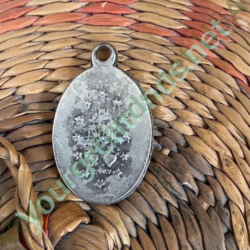 Old Silver Devotional Metal Pendant Yourgreatfinds