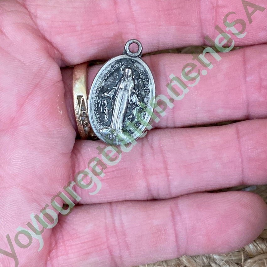 Old Silver Devotional Metal Pendant Yourgreatfinds