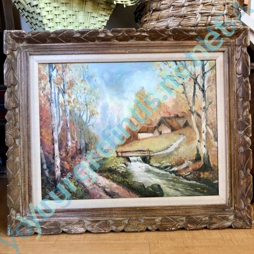 Original Oil Painting Lorraine Dobbe Richardson "Autumn Solitude" Yourgreatfinds