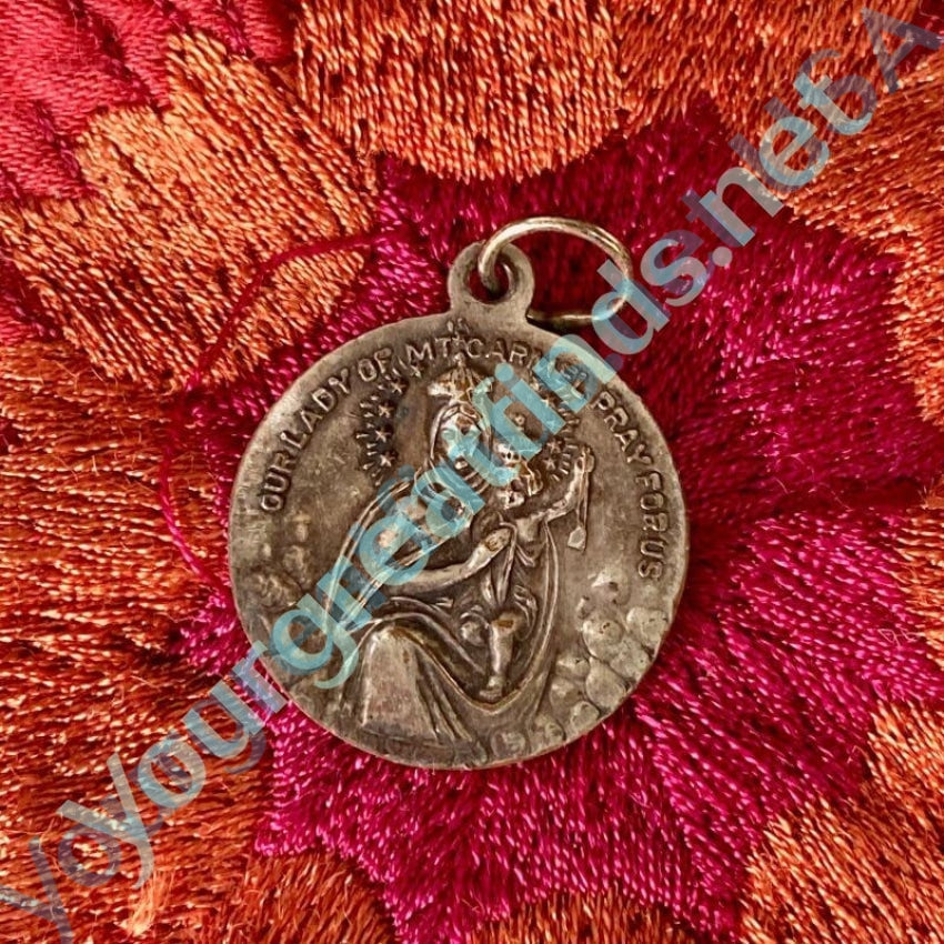 Our Lady of Mt. Carmel and Jesus Devotional Metal Pendant Yourgreatfinds