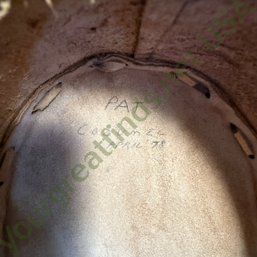 Pat’s Mexican Leather Hat Cozumel 1978 Hat