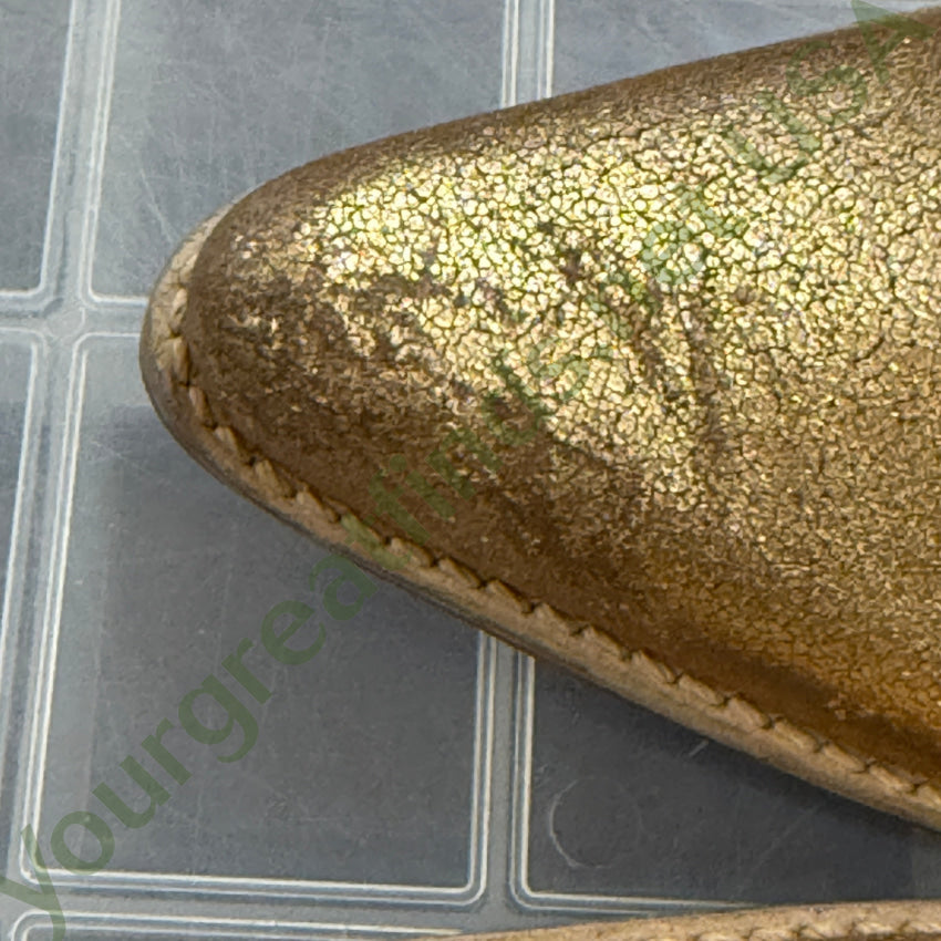 Penny Loves Kenny Gold Leather Western Cowgirl Boots Rodeo Drive 6.5 cowgirl boots