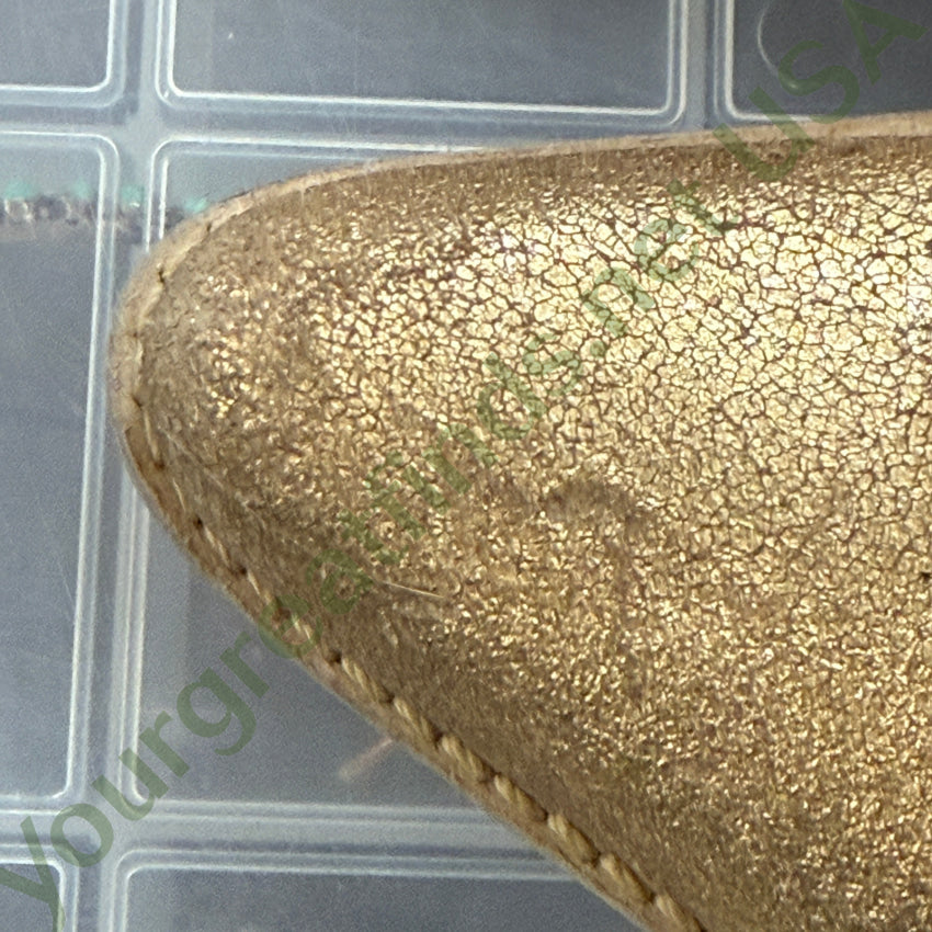 Penny Loves Kenny Gold Leather Western Cowgirl Boots Rodeo Drive 6.5 cowgirl boots