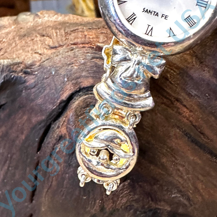 Peyote Bird Sterling Silver Christmas Themed Quartz Watch