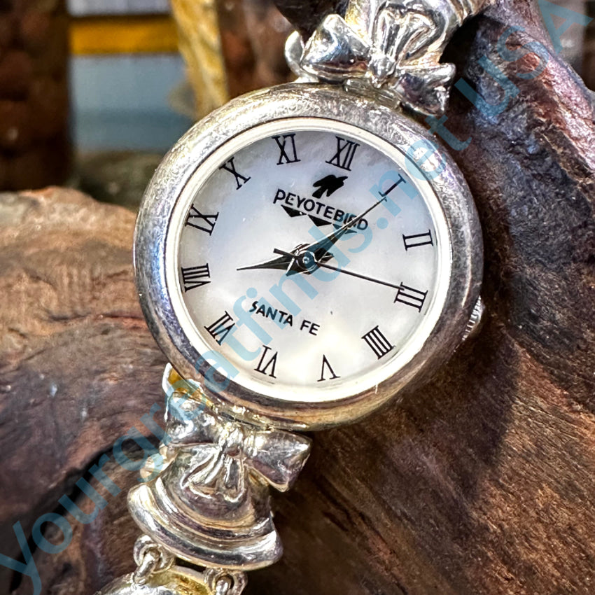 Peyote Bird Sterling Silver Christmas Themed Quartz Watch