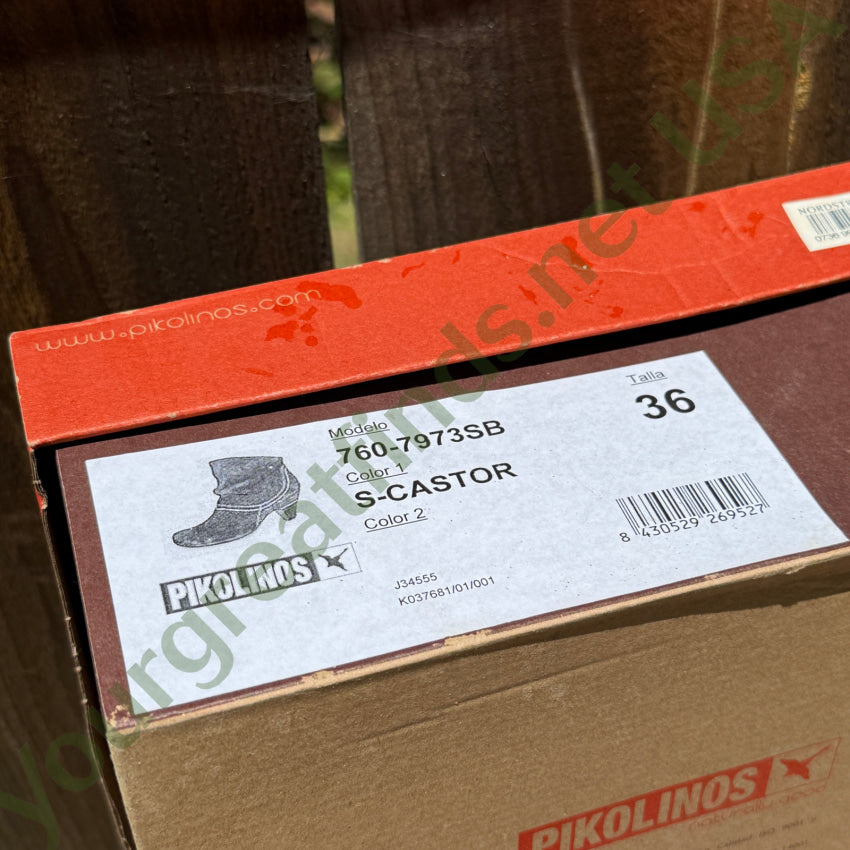 Pikolinos Caramel Beige Suede Booties in Box Spain Size 36 2016 boots