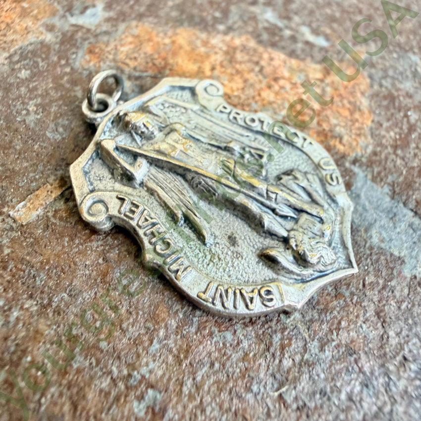 Pre-owned Sterling Silver Archangel St. Michael Pendant Protection pendant