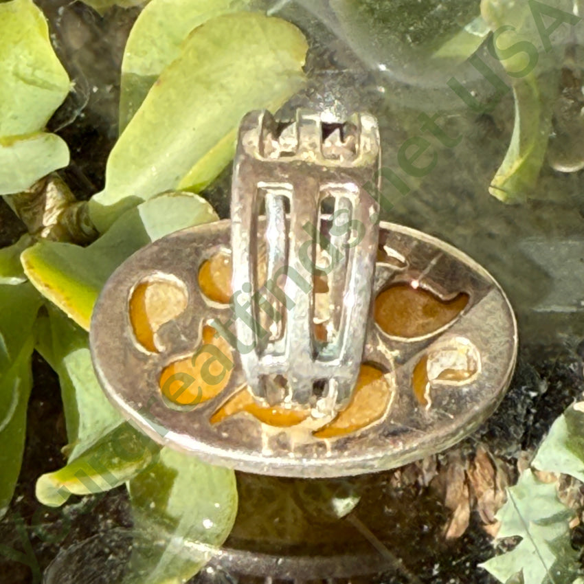 Pre-owned Sterling Silver & Butterscotch Quartz Ring Size 7 ring