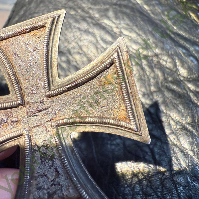 Prussia Iron Cross 1813 Sterlin Frame Germany Pendant