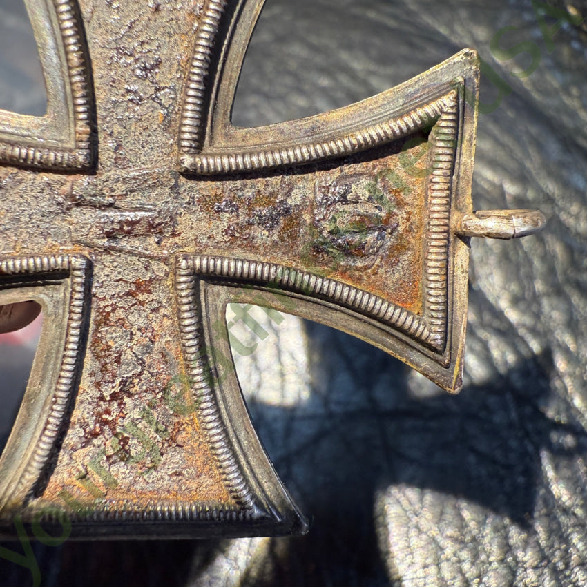 Prussia Iron Cross 1813 Sterlin Frame Germany Pendant