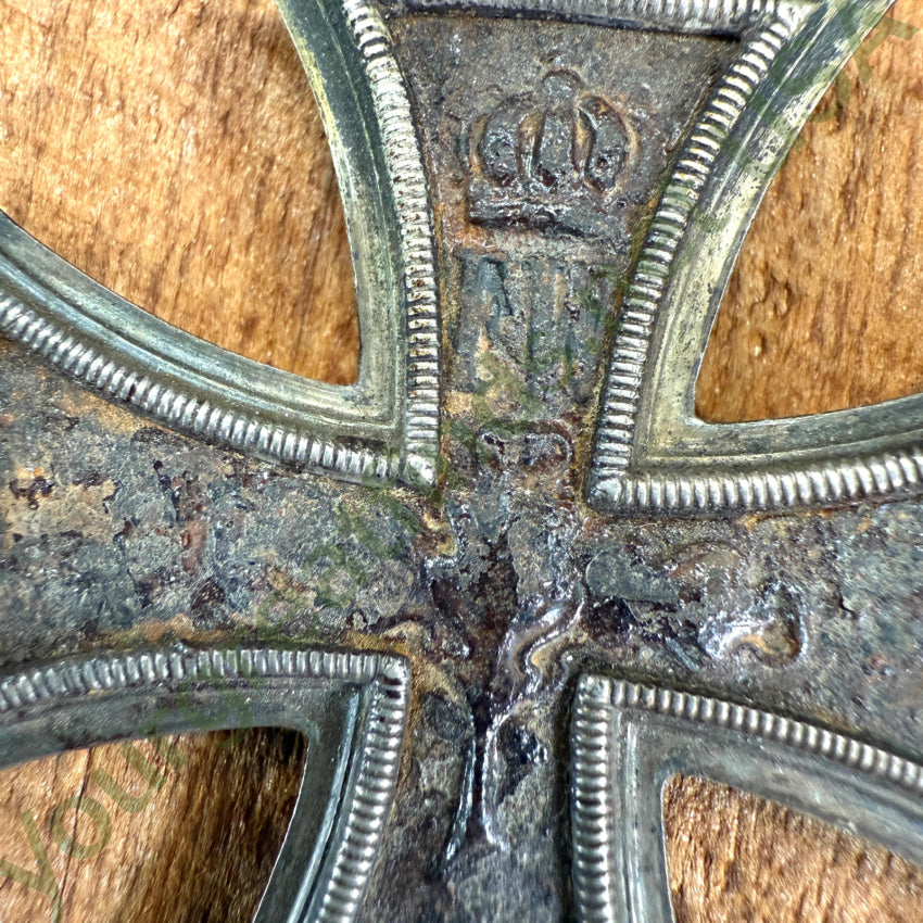 Prussia Iron Cross 1813 Sterlin Frame Germany Pendant