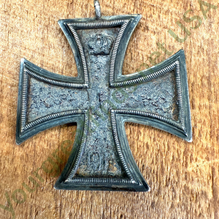 Prussia Iron Cross 1813 Sterlin Frame Germany Pendant