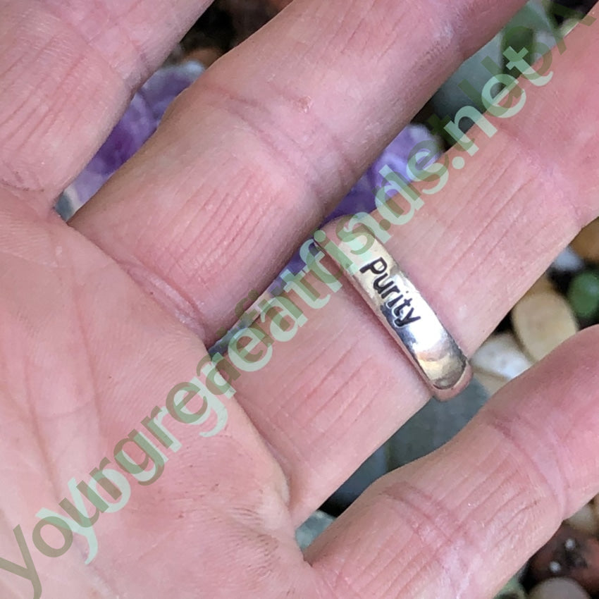 Purity Ring in Sterling Silver Size 9 Yourgreatfinds