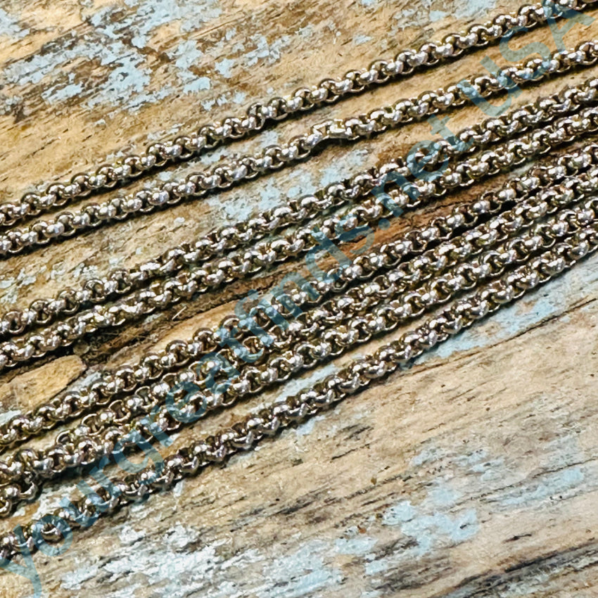 Quadruple Chain Sterling Silver 18” Long Necklace