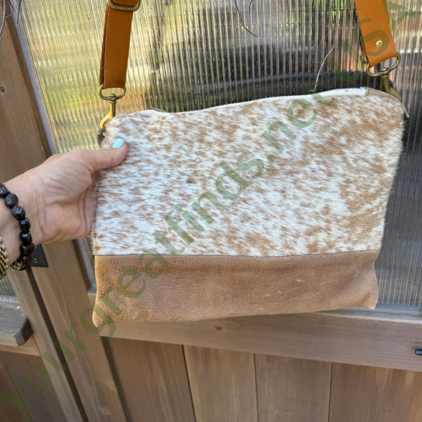 Rais Case Hair on Hide Leather Vida Crossbody Bag purse