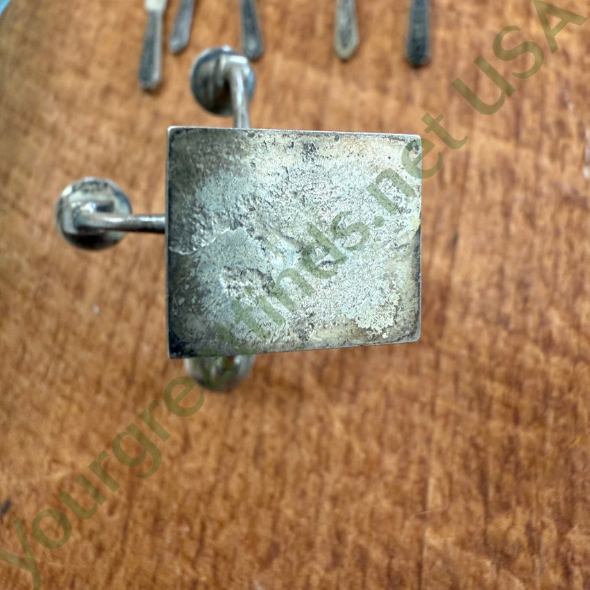 Rare! Antique 31 Piece Sterling Silver Miniature Dolhouse Dining Service Wallace Gorham Toy Silver