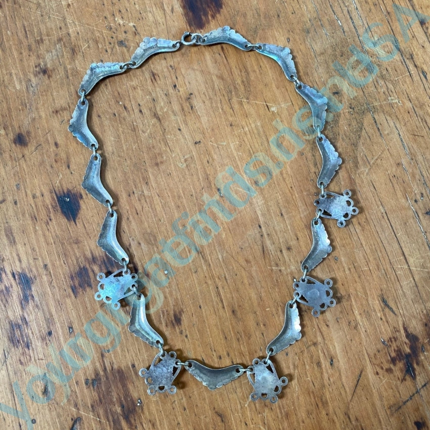 Rare Fred Harvey Navajo Choker Necklace with Turquoise Sterling Silver Yourgreatfinds