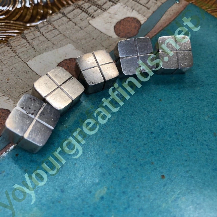 Rare Modernistic Sterling Silver Clothing Buttons Set by William Spratling Yourgreatfinds