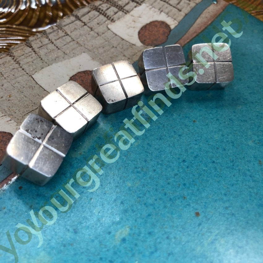 Rare Modernistic Sterling Silver Clothing Buttons Set by William Spratling Yourgreatfinds