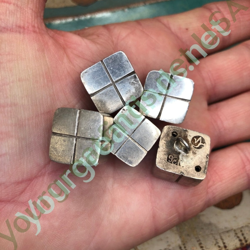 Rare Modernistic Sterling Silver Clothing Buttons Set by William Spratling Yourgreatfinds