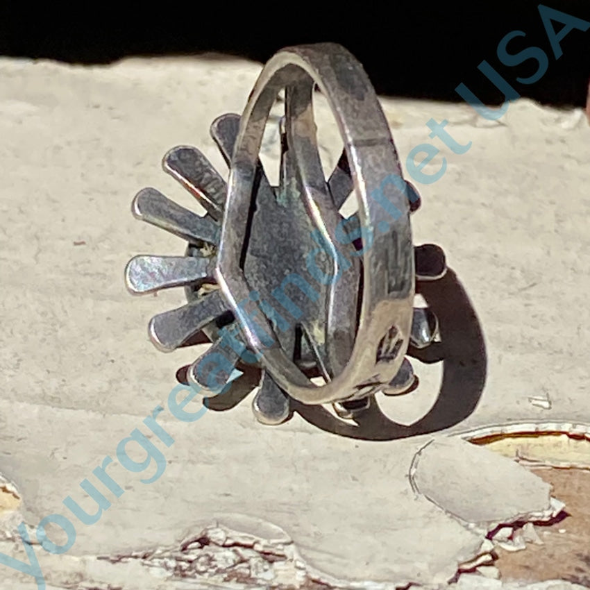 Rare Navajo Sputnik Sterling Silver Ring Dragons Breath 5.5 Rings