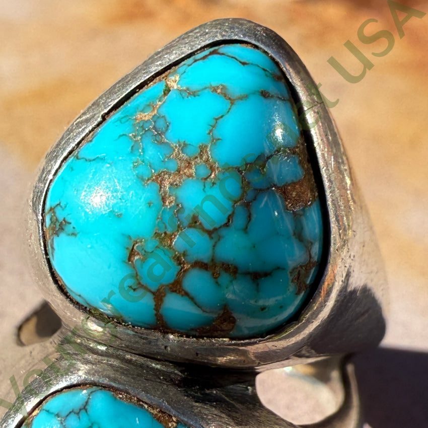 Red Mountain Turquoise Ring Sterling Silver Size 9 1/4 ring
