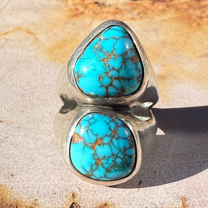 Red Mountain Turquoise Ring Sterling Silver Size 9 1/4 ring
