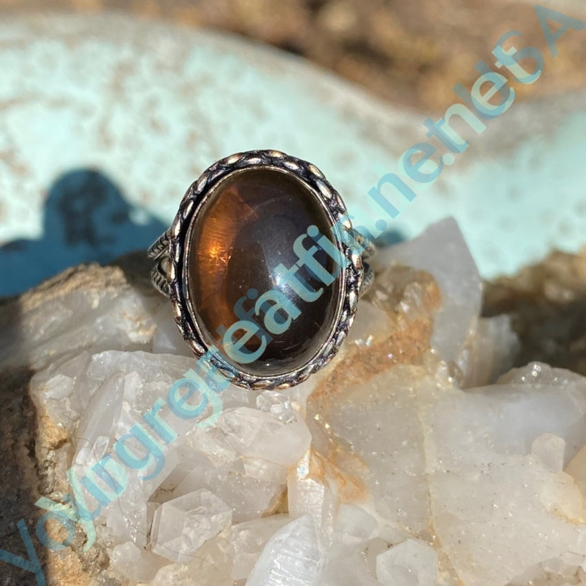 Root Beer Citrine Ring in Sterling Silver Size 7.5 Yourgreatfinds