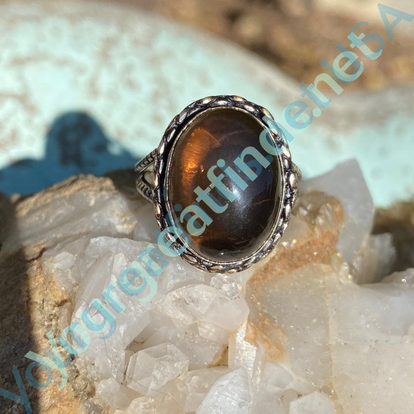 Root Beer Citrine Ring in Sterling Silver Size 7.5 Yourgreatfinds