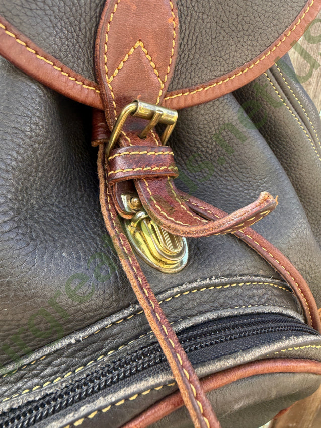 Roots of Canada Heavy Leather Backpack backpack