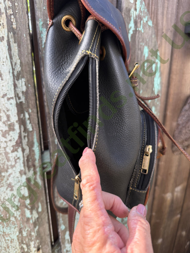 Roots of Canada Heavy Leather Backpack backpack