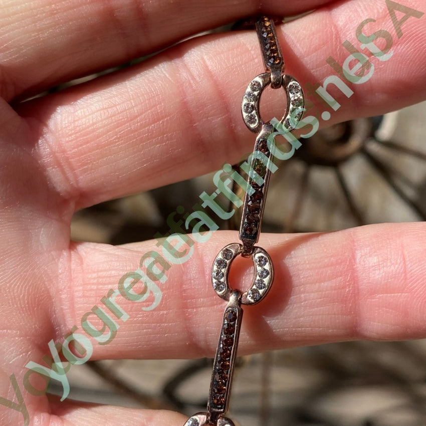 Rose Gold over Sterling Silver Cubic Zirconia Bracelet Yourgreatfinds